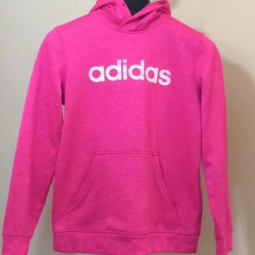 Adidas Pink & White climawarm Hoodie - Picture 7 of 9